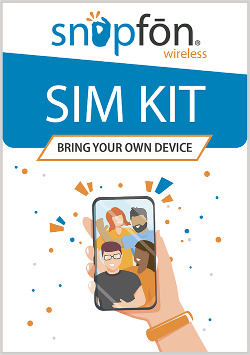 Snapfon Prepaid Phone Plan Sim Kit